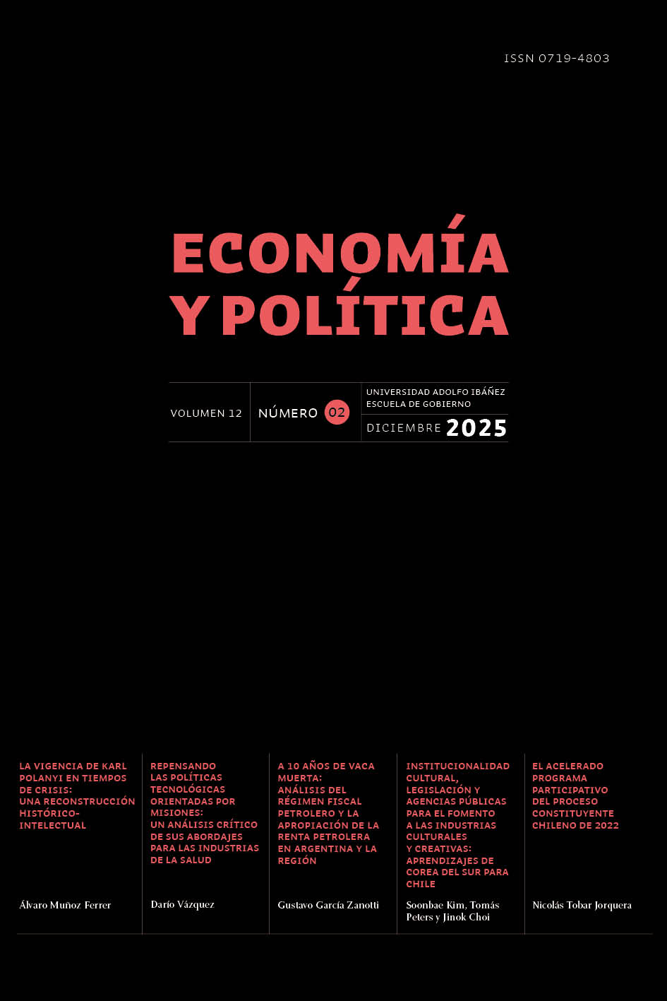 					Ver Vol. 12 Núm. 2 (2025): Volumen 12 | Número 2
				